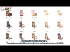 Chaise en cuir noir pivotante 360 pour meubles de bureau