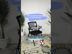 Chaise d'entraînement ergonomique empilable avec tablette d'écriture