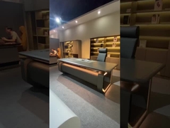 Meubles en forme de L modernes de bureau pour l'ODM de directeur Manager CEO Boss