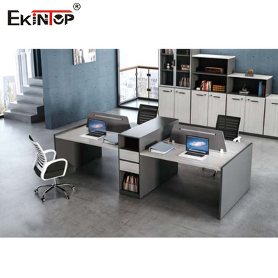 Poste de travail multifonctionnel de bureau de 6 Seater extensible avec l'ODM latéral de stockage