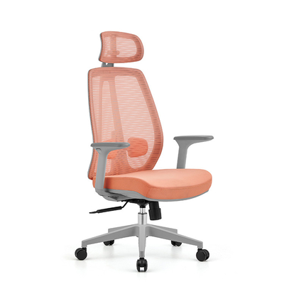 Chaise de bureau à dos élevé de style moderne avec accoudoirs et appuie-tête pour la salle de bureau