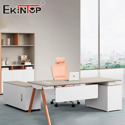 Tableau de bureau moderne Bureau exécutif ergonomique Tableau de bureau en bois Meubles de bureau modulaires