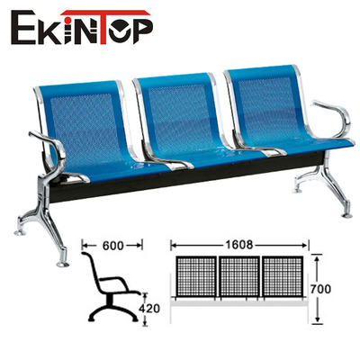 Chaise d'aéroport d'Ekintop 3 Seater, chaises de salle d'attente de bureau pour l'école publique