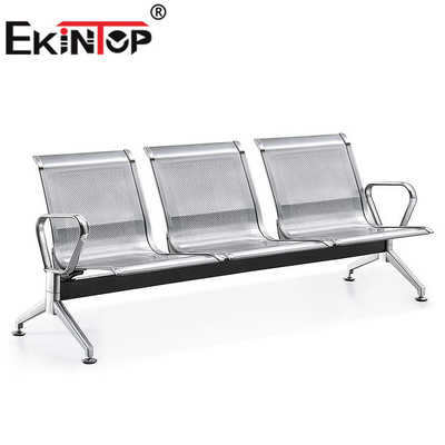 Banc de attente argenté d'acier inoxydable 3 Seat pour la clinique d'hôpital d'aéroport