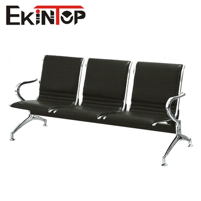 La poudre de attente de chaise de 3 Seater a enduit le matériel en acier pour l'école publique d'aéroport