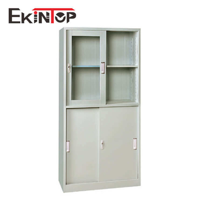 Placard verrouillable se pliant de classeur de bureau en métal en verre imperméable inodore