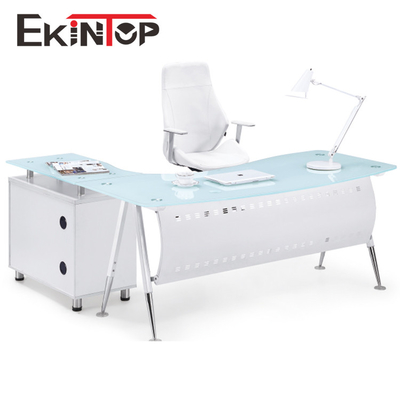 Bureau convertible de verre trempé pour la taille de l'ordinateur 2400mm×2055mm×750mm