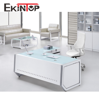 Bureau convertible de verre trempé pour la taille de l'ordinateur 2400mm×2055mm×750mm