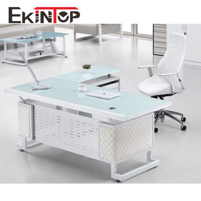 Bureau convertible de verre trempé pour la taille de l'ordinateur 2400mm×2055mm×750mm
