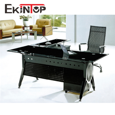Bureau convertible de verre trempé pour la taille de l'ordinateur 2400mm×2055mm×750mm
