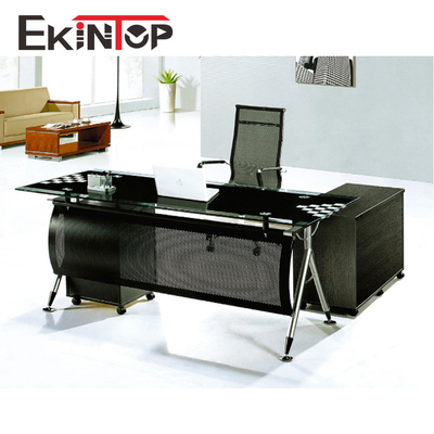 Bureau convertible de verre trempé pour la taille de l'ordinateur 2400mm×2055mm×750mm
