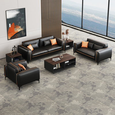 Matériel en cuir synthétique de réception d'hôpital modulaire de Sofa Set Pour Office Use