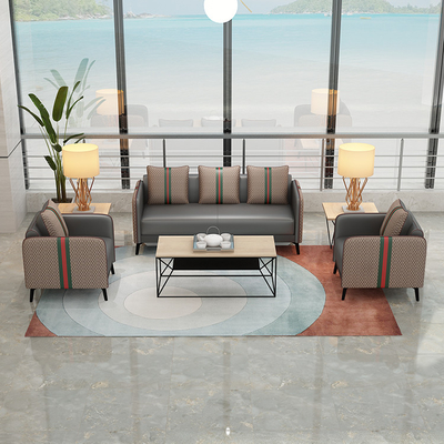 Matériel commercial de Sofa Furniture Multipurpose Synthetic Leather de bureau d'Ekintop