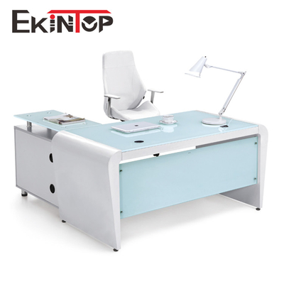 Bureau en verre contemporain exécutif pour l'ODM d'OEM d'ordinateur d'Officeworks