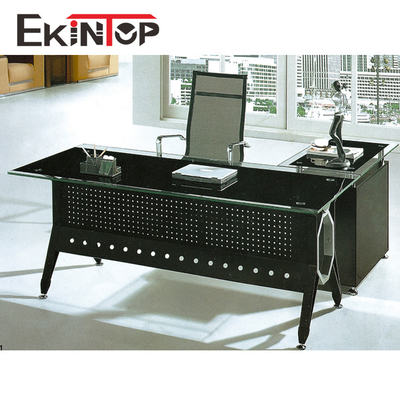 Bureau en verre contemporain exécutif pour l'ODM d'OEM d'ordinateur d'Officeworks