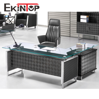 ODM multifonctionnel de style moderne convertible en verre exécutif de bureau de bureau