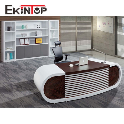 Tableau exécutif moderne d'ordinateur, bureau 2400x2055x750mm de meubles de bureau