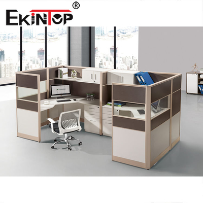 4 multifonctionnels modulaires modernes de poste de travail de bureau de personne pour l'atelier d'école