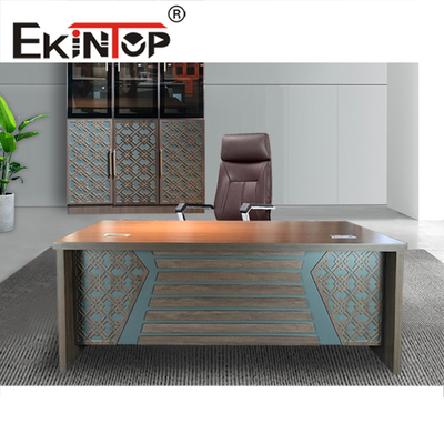 Couleur en bois supérieure d'acajou de dessus de placage de capacité de charge du bureau 1000N de style de L