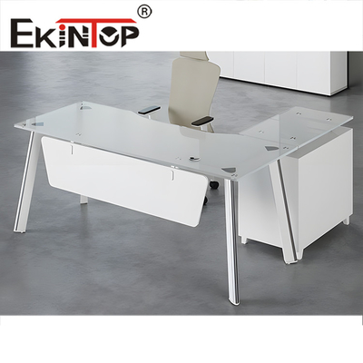 Meubles de bureau Verres durcis Bureau informatique Matériaux épaisés