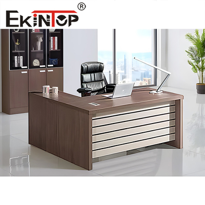 Grand Tableau de luxe moderne de PDG de meubles de bureau MFC pour le bureau de patron