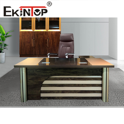 Bureau modulaire simple à extrémité élevé de meubles de bureau de bureau à double piédestal
