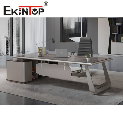 Meubles de bureau Bureau Bureau bureau en bois en forme de L Noir Blanc Rouge Couleur facultative