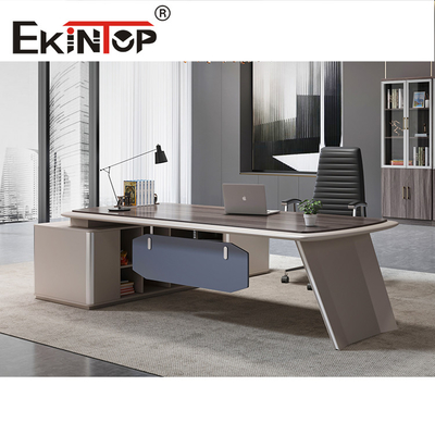 Finition de peinture de bureau moderne exécutif en forme de L ODM anti-eau d'OEM