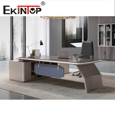 Bureau de style moderne exécutif en bois Bureau de bureau fantaisie standard simple