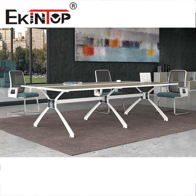Tableau de boîte de prise ronde de salle de réunion de table de conférence de bureau adapté aux besoins du client