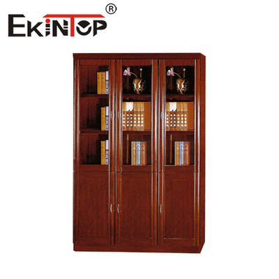 Armoire de rangement de livre de couleur de noix de classeur de plancher de bureau chinois
