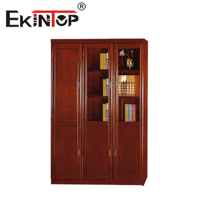 Bibliothèque de style chinois moderne de classeur au sol de bureau collée en bois