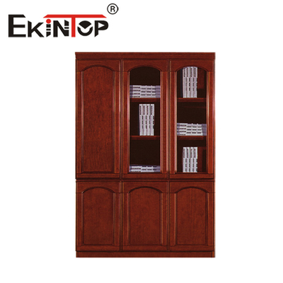 Bibliothèque de classeur de couleur noyer de stockage d'armoire en bois de bureau chinois