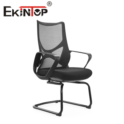 Chaise exécutive en maille à dossier haut moderne travail à domicile chaise en maille de bureau ergonomique en tissu tournant
