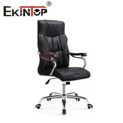 Chaise en cuir moderne Chaise pivotante Chaise de bureau exécutif à dossier haut