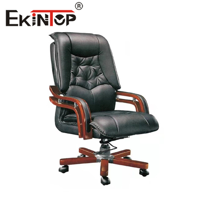 Dos élevé ergonomique de chaise en cuir d'unité centrale de meubles de bureau confortable pour le patron
