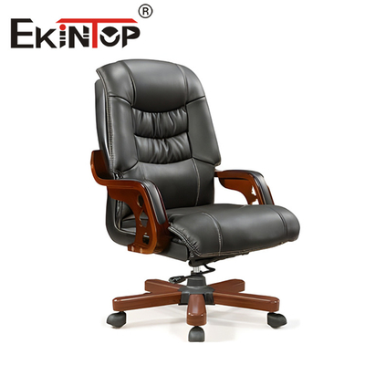 Chaise de bureau ergonomique en cuir de chaise de patron exécutif confortable moderne