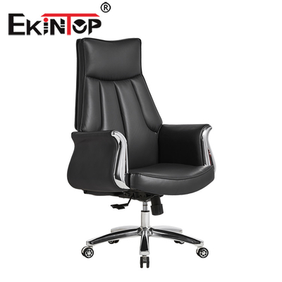 Le bureau en cuir réglable de pivot d'unité centrale préside la chaise exécutive ergonomique confortable