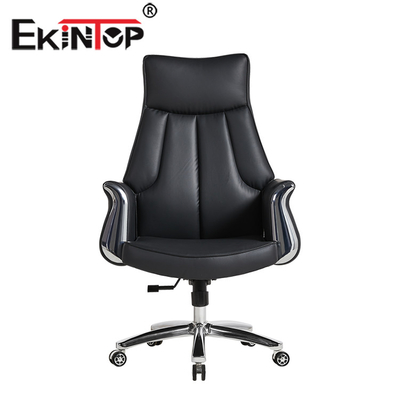 Le bureau en cuir réglable de pivot d'unité centrale préside la chaise exécutive ergonomique confortable
