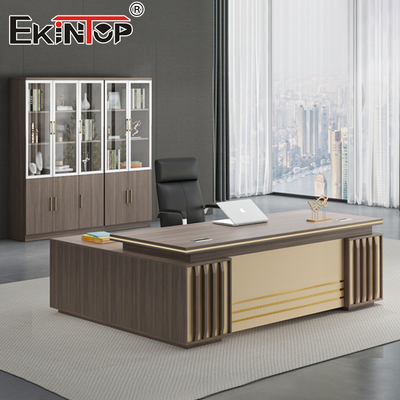 Bureau en bois moderne exécutif en forme de L de bureau pour des meubles de bureau