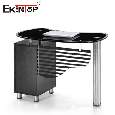 Poste de travail Fruniture de bureau de Morden de bureau de verre trempé de cadre en métal