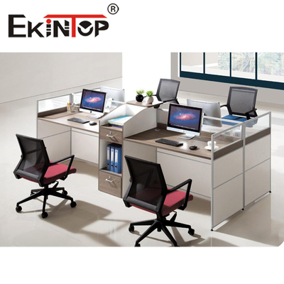 Bureau de poste de travail de bureau 2/4/6/8 places Fabricant de mobilier de bureau modulaire