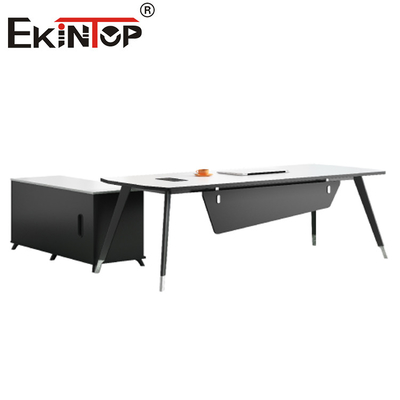 Le bureau moderne L de style forment le bureau exécutif de luxe pour des meubles de bureau