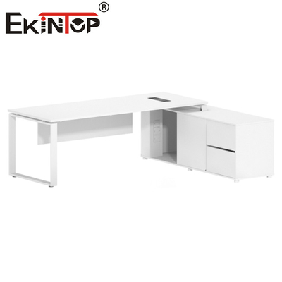 Bureau d'ordinateur extensible de mobilier de bureau exécutif supérieur en bois moderne