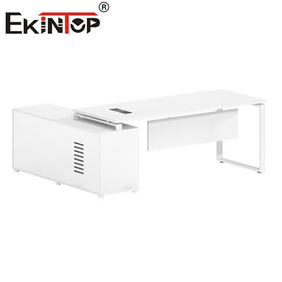Bureau d'ordinateur extensible de mobilier de bureau exécutif supérieur en bois moderne