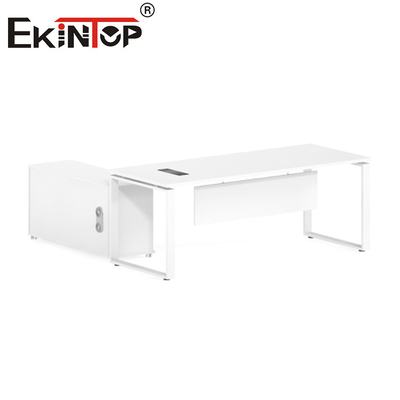 Tableau en forme de L en bois moderne de bureau exécutif de bureau de bureau de luxe de meubles