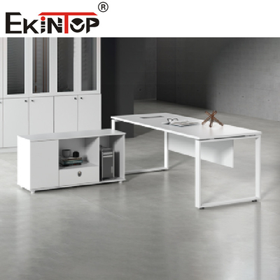 Tableau en forme de L en bois moderne de bureau exécutif de bureau de bureau de luxe de meubles