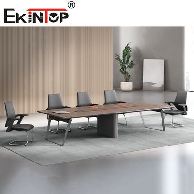 Table de conférence exécutive en bois extensible anti-rayures