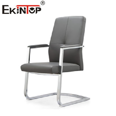 Fauteuil de salon d'intérieur en cuir jaune exécutif ergonomique