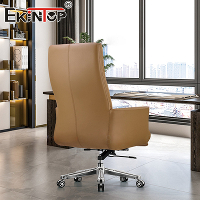 Directeur Swivel Leather Chair de Brown pour des meubles de bureau